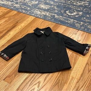 Burberry Black Double-Breasted Jacket